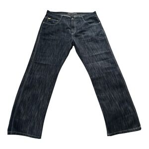 VINTAGE Y2K Southpole Jeans Mens Sz 40x34 Dark Wash Baggy Skater Hip Hop Denim